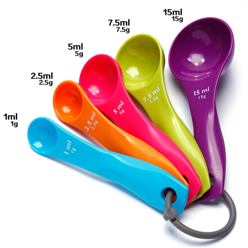 Kitchen Appliances Combo - 5Pcs Salt Oil Spoon Lovely Kitchen