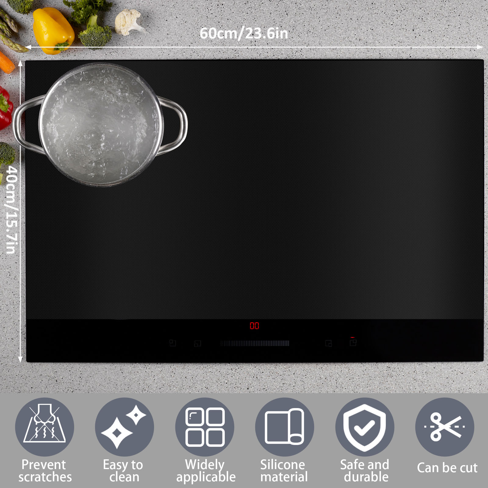 Induction Cooker Cover Silicon - огляд і ціна Kitchen Appliances Electric Stove