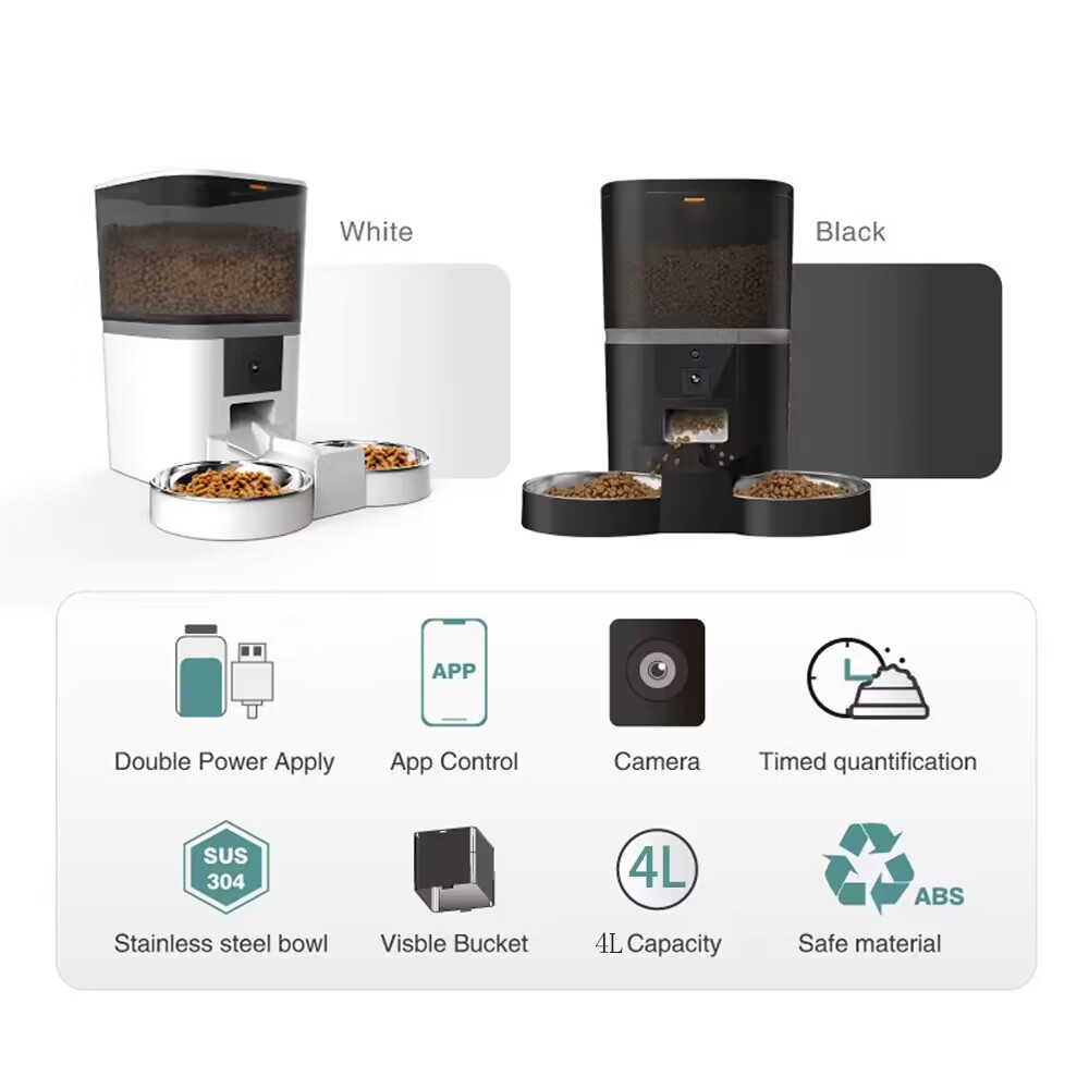 4L Automatic Cat Feeder Smart  - огляд і ціна Kitchen Appliances Video