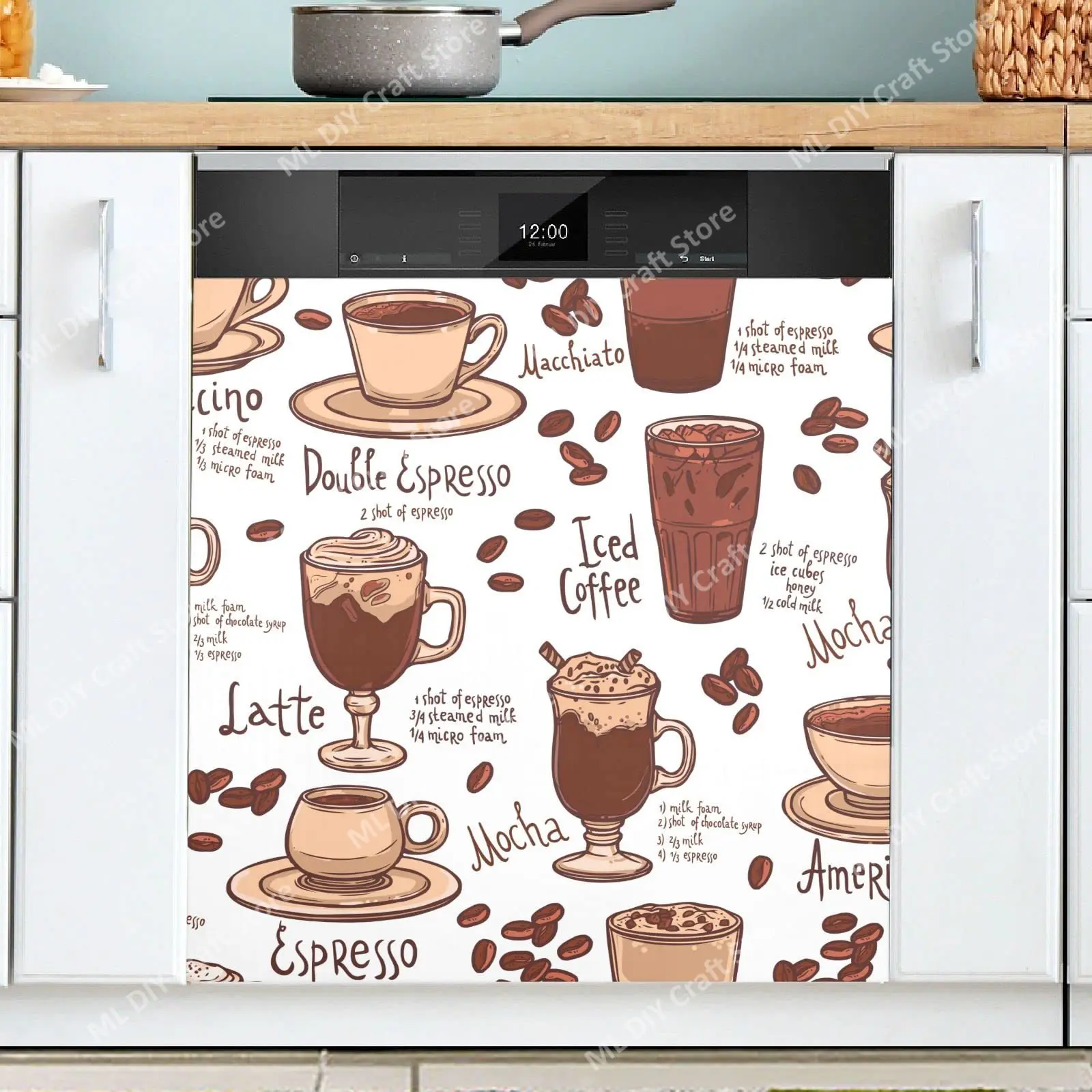 Retro Coffee Topics Cafe Desig - огляд і ціна Kitchen Appliances Pictures