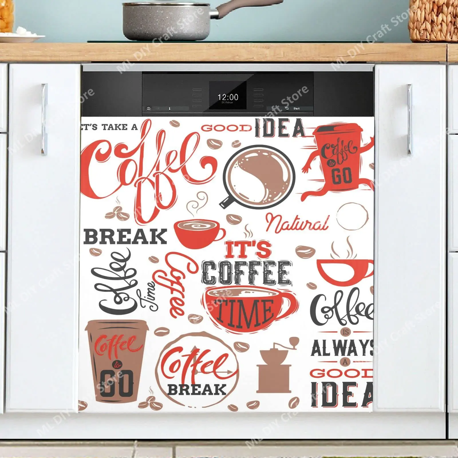 Retro Coffee Topics Cafe Desig - огляд і ціна Kitchen Appliances Pictures