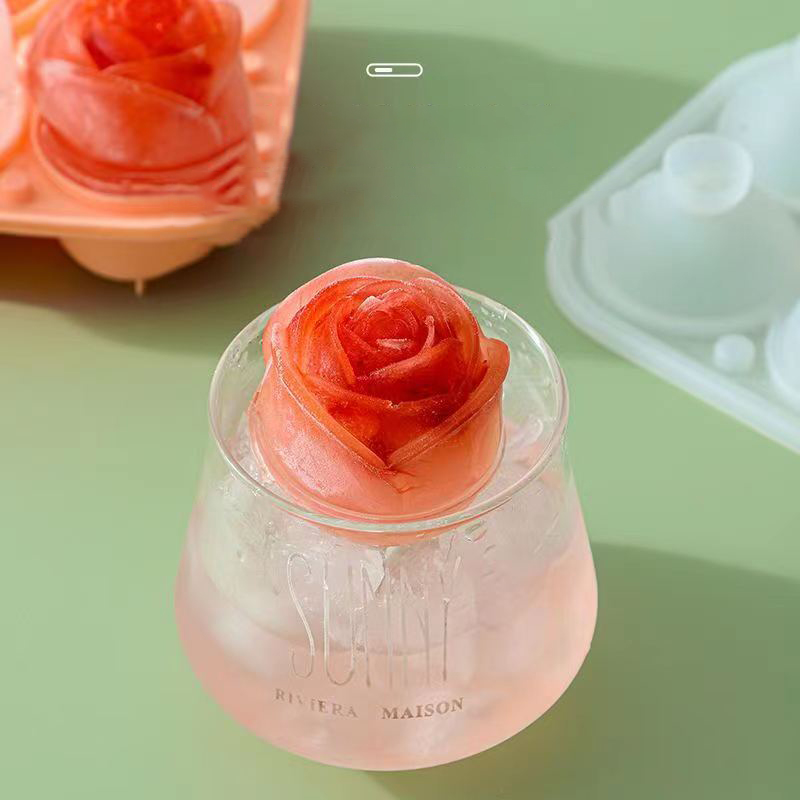 3D Rose Ice Molds 4 Holes Ice  - огляд і ціна Kitchen Appliances Garage