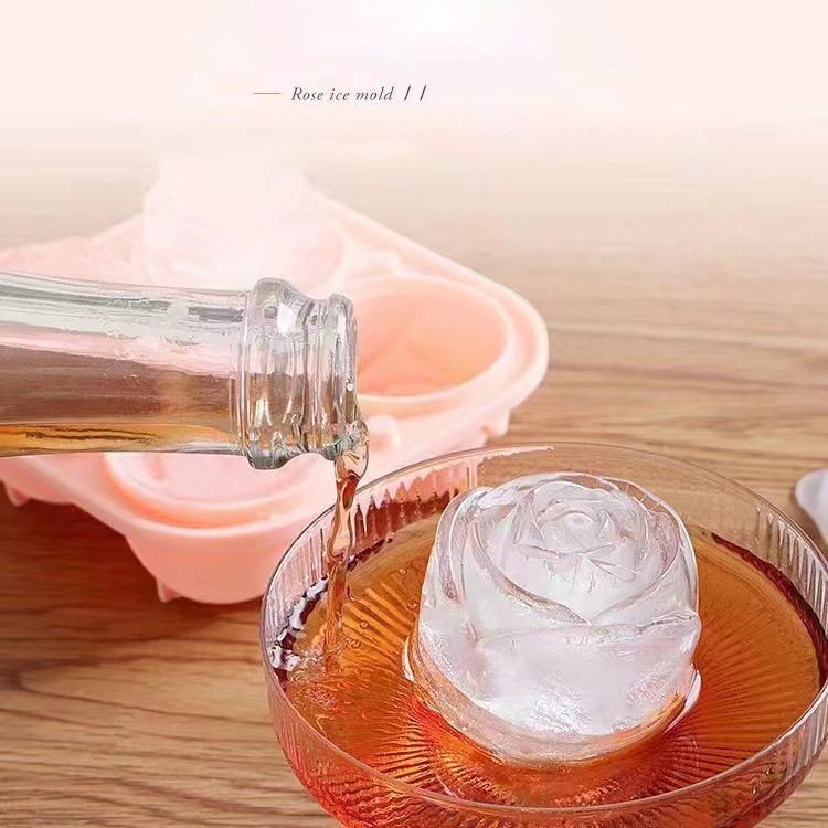 3D Rose Ice Molds 4 Holes Ice  - огляд і ціна Kitchen Appliances Garage