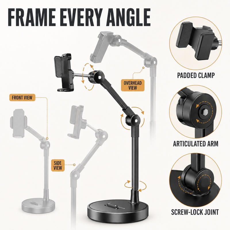 Overhead Phone Stand Desktop T - огляд і ціна Kitchen Appliances Video