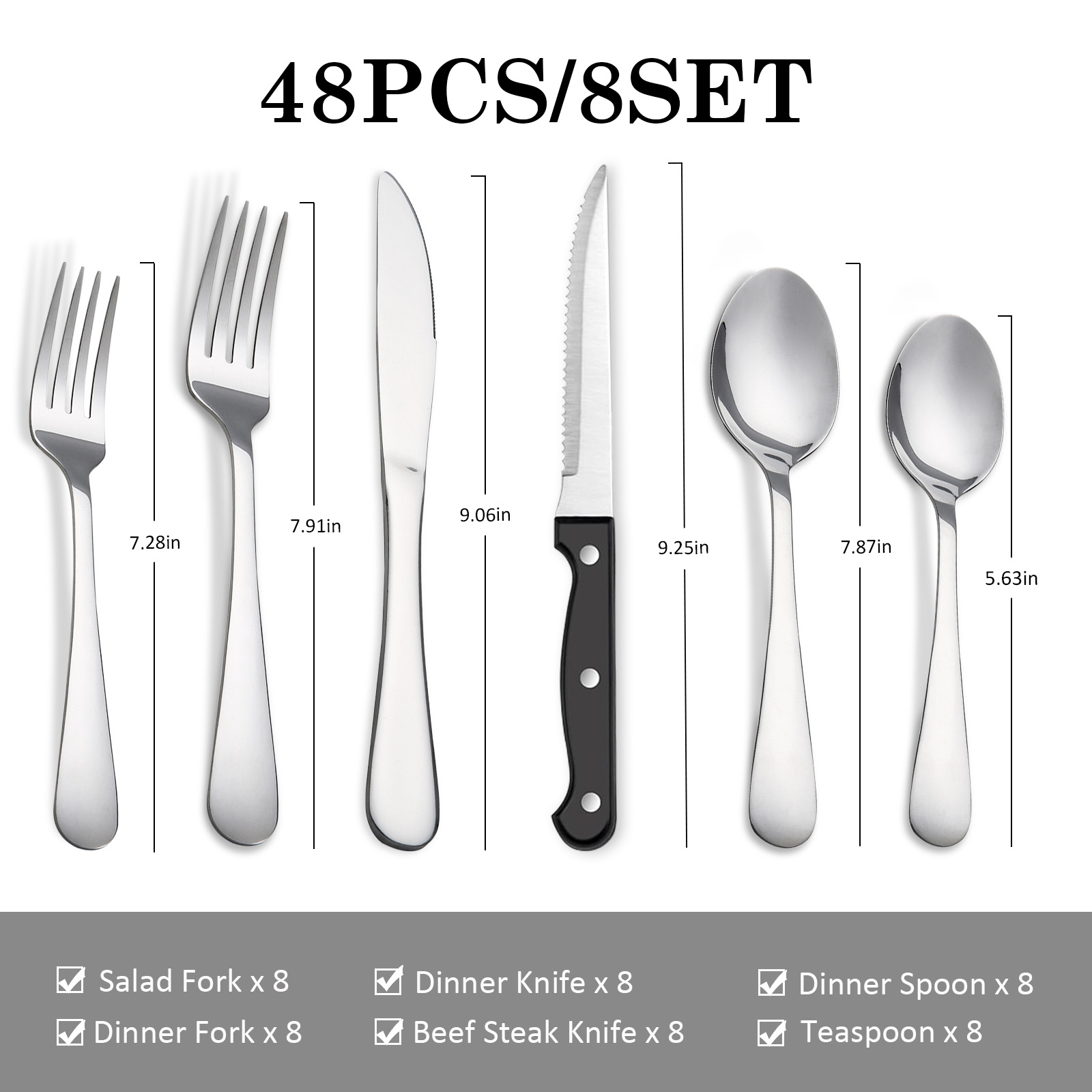 KOOMADE 48Pcs Stainless Steel  - огляд і ціна Kitchen Appliances Combo
