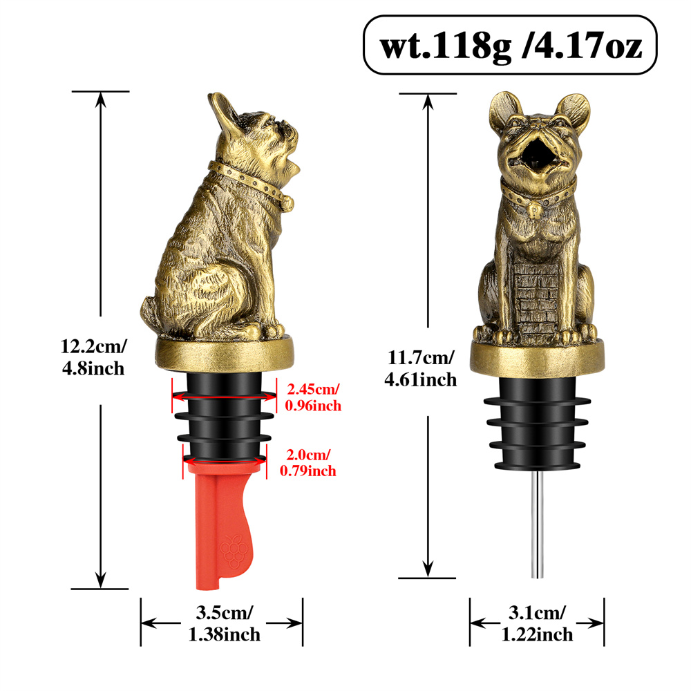 Cute French Bulldog Wine Pouer - огляд і ціна Kitchen Appliances Garage